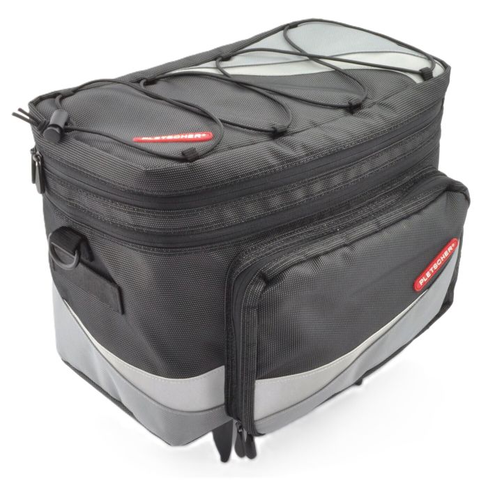 Pletscher Gepäckträgertasche Basilea mit 3-Punkt Adapter schwarz main product photo