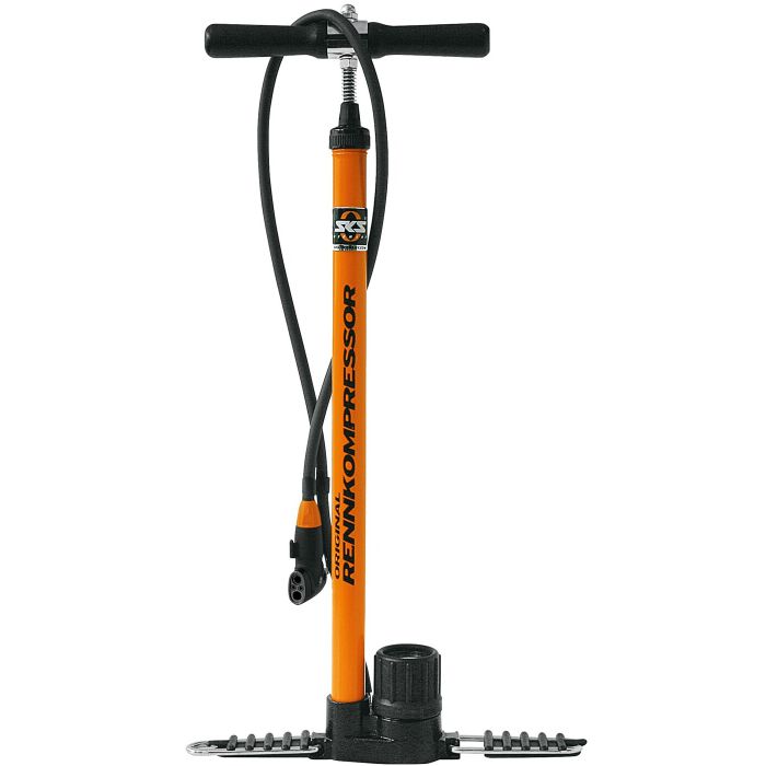 SKS Standpumpe Rennkompressor Stahl mit Manometer orange main product photo